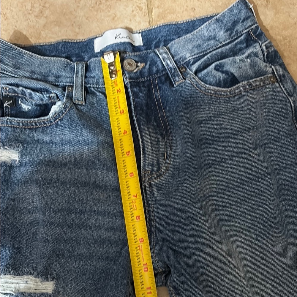 KanCan Blue Boyfriend Jeans Distressed High Waist - Picture 6 of 11